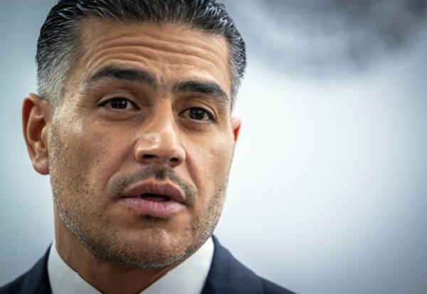 Le ministre mexicain de la Sécurité, Omar Garcia Harfuch, au Palais national de Mexico, le 23 février 2026
