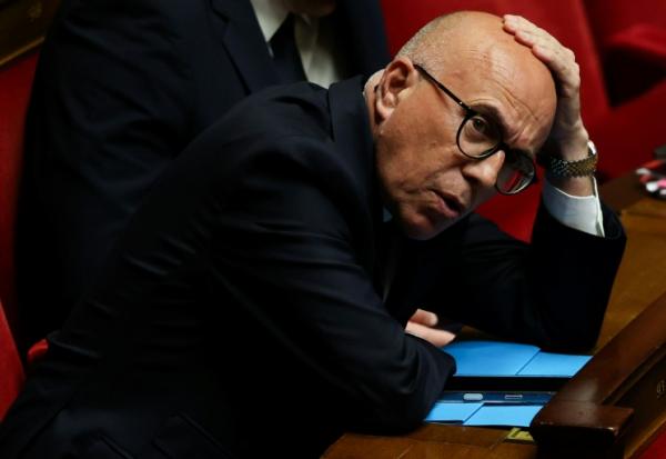 Le président des députés UDR Eric Ciotti le 31 mars 2026 à l'Assemblée nationale à Paris