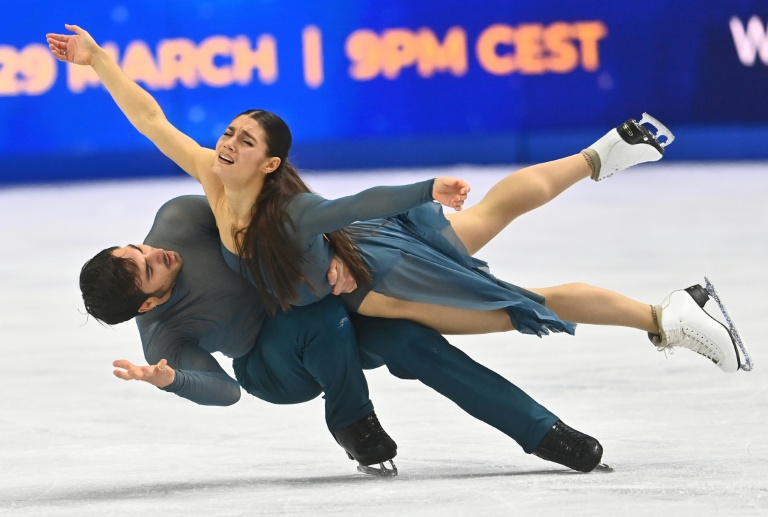Laurence Fournier Beaudry et Guillaume Cizeron à Prague le 28 mars 2026