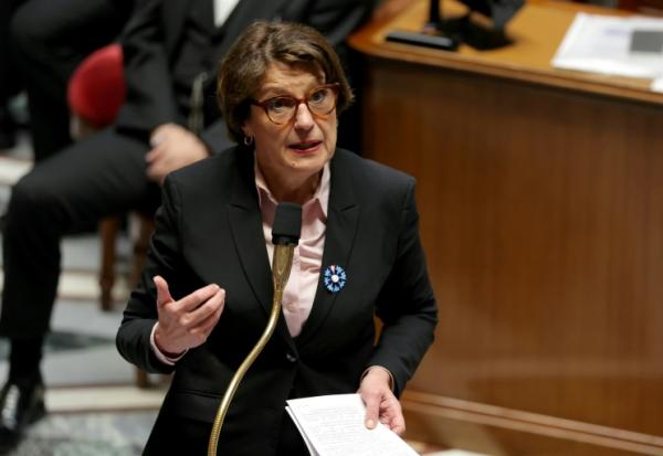 La ministre de l'Agriculture Annie Genevard à l'Assemblée nationale à Paris le 5 mai 2026