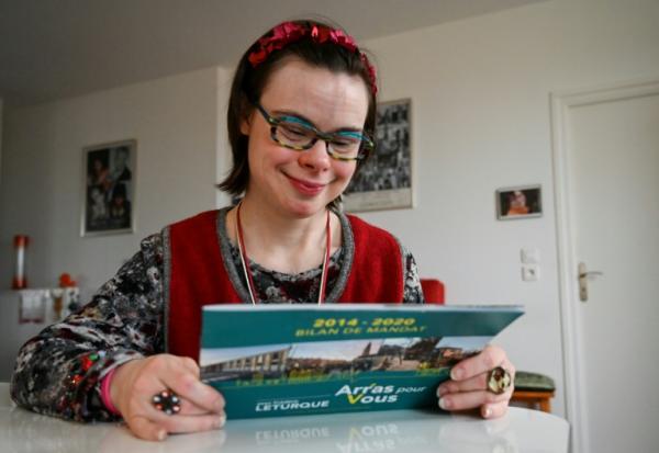 Éléonore Laloux chez elle à Arras dans le Pas-de-Calais, le13 février 2020