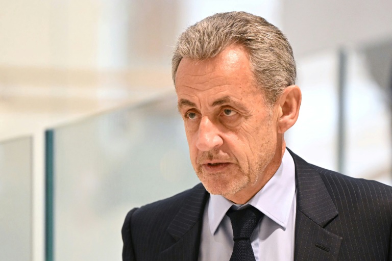 L'ancien président Nicolas Sarkozy au tribunal de Paris, le 25 mars 2025