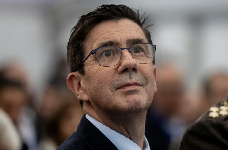 Pierre Eric Pommellet, PDG de Naval Groupe à Lorient, dans le Morbihan, le 18 décembre 2025