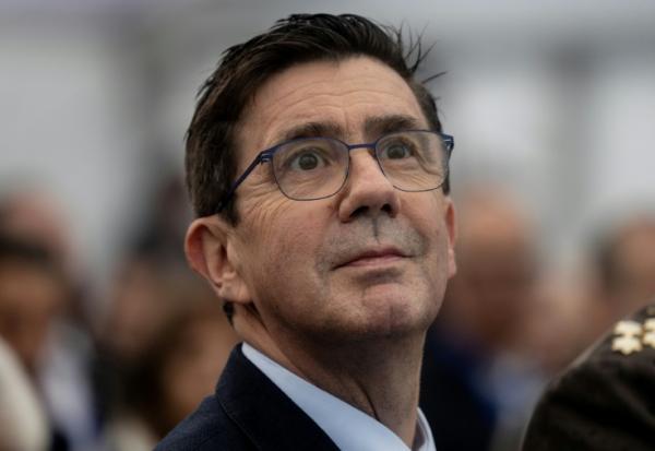 Pierre Eric Pommellet, PDG de Naval Groupe à Lorient, dans le Morbihan, le 18 décembre 2025