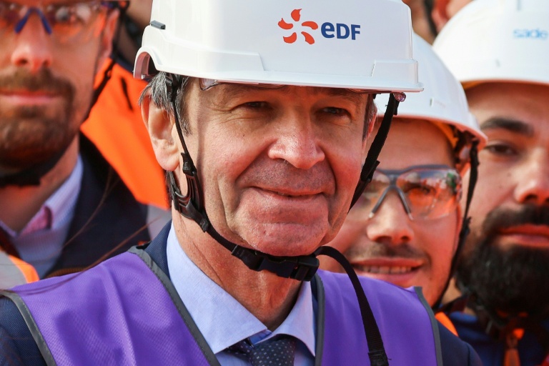 Le PDG d'EDF, Bernard Fontana, photographié à Petit-Caux (Seine-Maritime) le 12 mars 2026