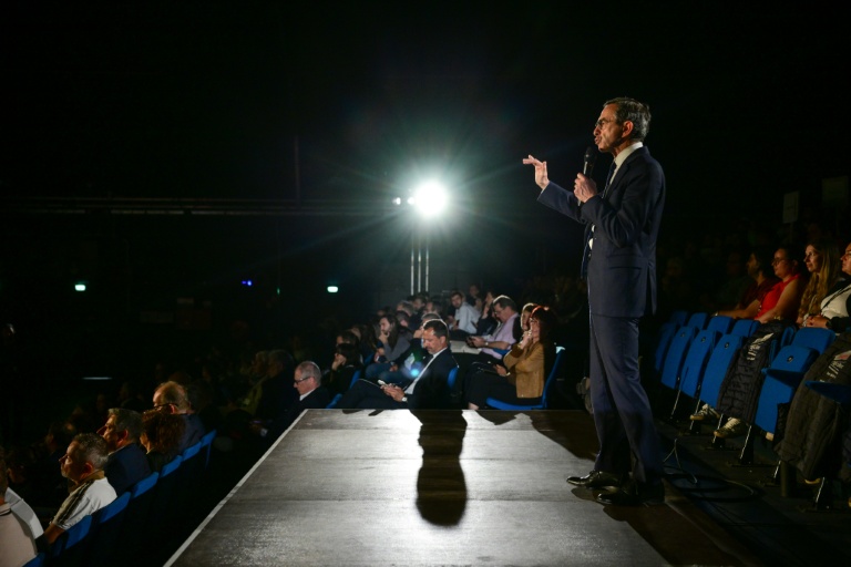Le président des Républicains (LR) et candidat à l'élection présidentielle de 2027, Bruno Retailleau, lors du 59e congrès des Jeunes Agriculteurs, à Bourg-en-Bresse, le 4 juin 2026 dans l'Ain