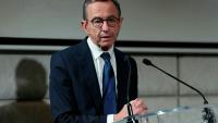Le candidat LR à la présidentielle Bruno Retailleau à Paris le 14 octobre 2026
