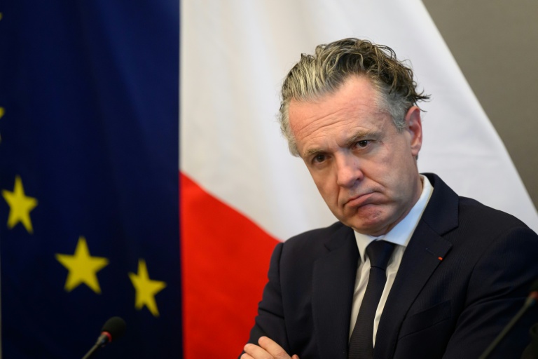 Le maire d'Angers et numéro 2 du parti Horizons Christophe Béchu le 27 février 2026 à Angers