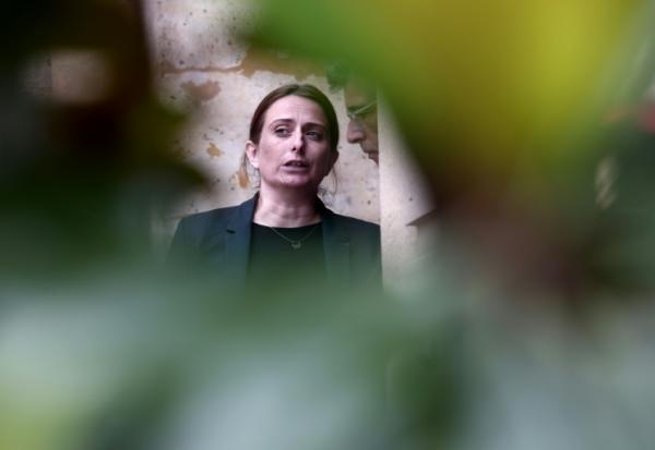La patronne des Ecologistes Marine Tondelier à Matignon, à Paris, le 11 juin 2026
