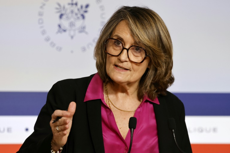 La porte-parole du gouvernement Sophie Primas, le 26 mars 2025 à Paris