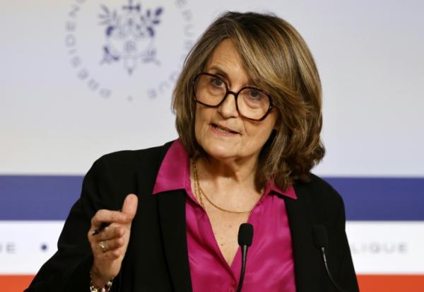 La porte-parole du gouvernement Sophie Primas, le 26 mars 2025 à Paris