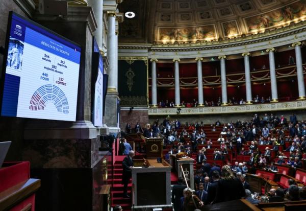 Les résultats du vote sur la loi de programmation militaire à l'Assemblée nationale le 19 mai 2026, à Paris