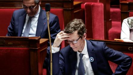 Le ministre de l'Education nationale Edouard Geffray à l'Assemblée nationale à Paris le 6 mai 2026