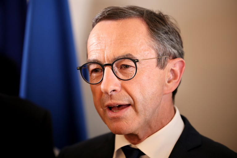 Le ministre de l'Intérieur Bruno Retailleau à Paris le 18 mai 2025
