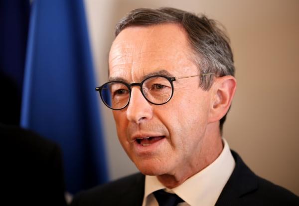 Le ministre de l'Intérieur Bruno Retailleau à Paris le 18 mai 2025