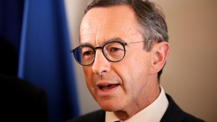 Le ministre de l'Intérieur Bruno Retailleau à Paris le 18 mai 2025