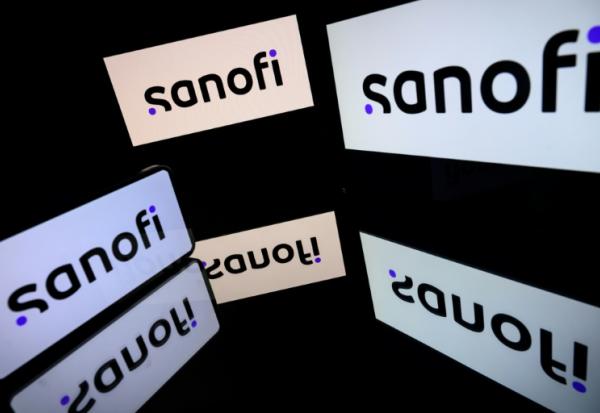 Logo Sanofi, à Toulouse le 31 mars 2026.
