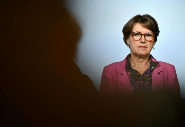 La ministre de l'Agriculture  Annie Genevard le 27 juillet 2026 à Paris