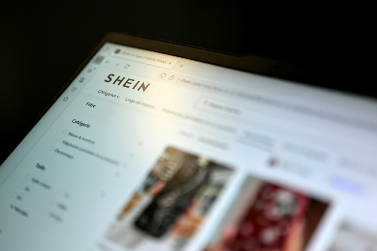 Le site d'e-commerce de Shein, le 5 novembre 2025 à Paris