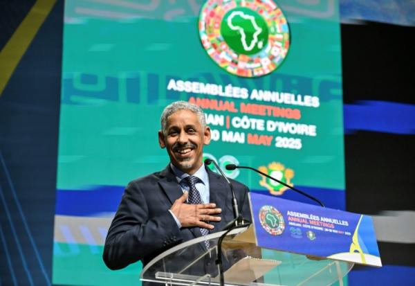 L'ancien ministre mauritanien de l'Economie, Sidi Ould Tah, élu président de la Banque africaine de développement (BAD), le 29 mai 2025 à Abidjan, en Côte d'Ivoire