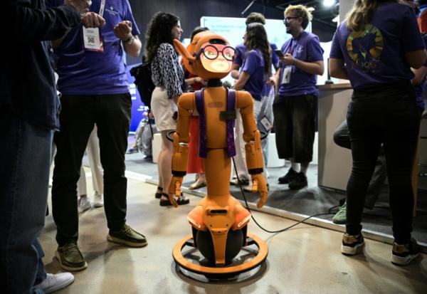 Des robots en démonstrations au salon Vivatech de Paris, le 17 juin 2026
