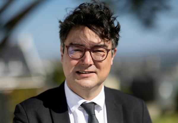Stéphane Roudaut (divers droite), candidat à la mairie de Brest, le 17 mars 2026, après les résultats du 1er tour des municipales à Brest