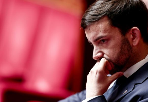 Jean-Philippe Tanguy à l'Assemblée nationale, à Paris, le 28 mai 2025