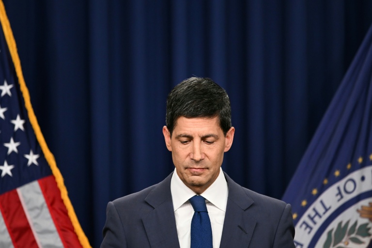 Le président de la Réserve fédérale des Etats-Unis, Kevin Warsh, donne une conférence de presse, le 29 juillet 2026 à Washington