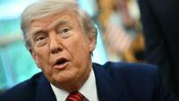 Le président américain Donald Trump dans le Bureau ovale de la Maison Blanche, le 23 mai 2025 à Washington