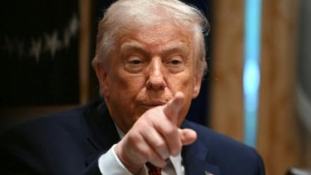 Le président américain Donald Trump à la Maison Blanche à Washington, le 8 décembre 2025
