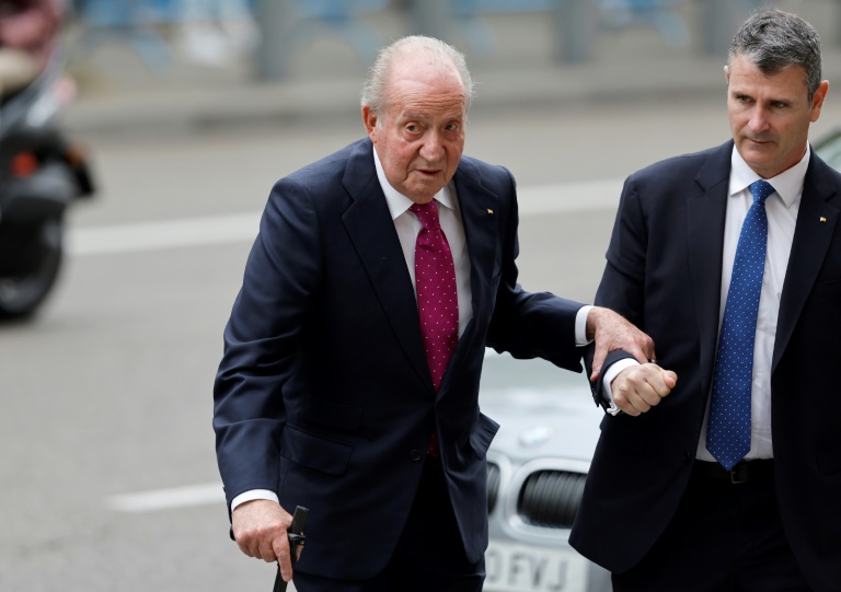 L'ancien roi d'Espagne Juan Carlos, le 6 avril 2024 à Madrid