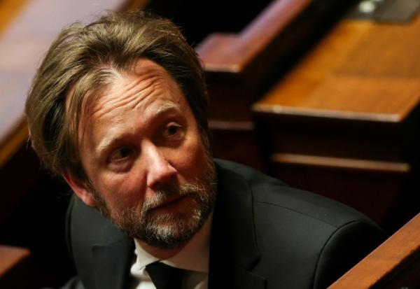 Le chef des députés socialistes Boris Vallaud à l'Assemblée nationale, le 31 mars 2026