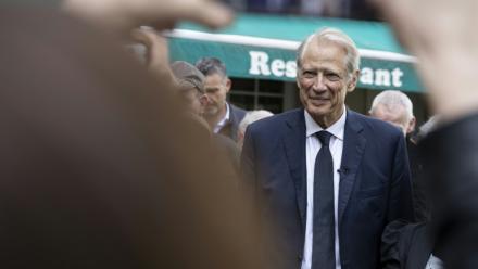 L'ancien Premier ministre Dominique de Villepin à Strasbourg le 12 mai 2026