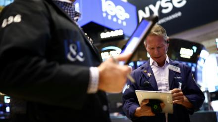 Des opérateurs à la Bourse de New York le 28 septembre 2026