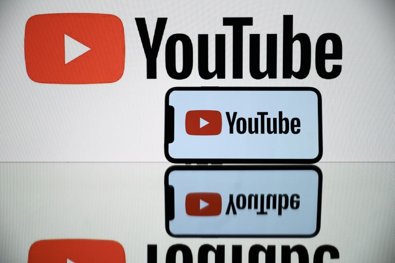 Le logo de YouTube en 2021 en France