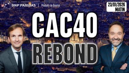 CAC40 : rebond poussif - 100 % Marchés - 23/01/2026 - M