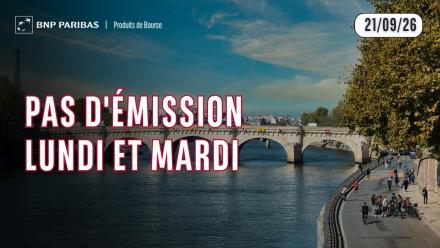 Pas d'émissions Lundi et Mardi !