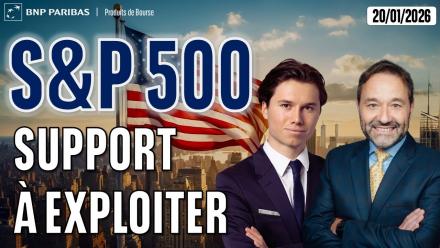 S&P500 : 1er support à exploiter - 100 % Marchés - 20/01/2025