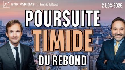 Timide poursuite du rebond - 100 % Marchés - 24/03/2026 - M