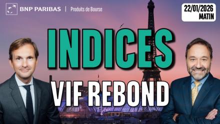 Vif rebond des indices - 100 % Marchés - 22/01/2026 - M